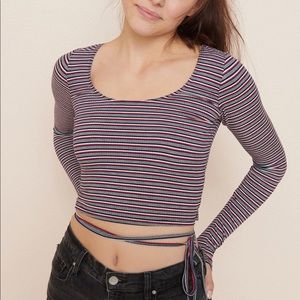 *red ❤️* Garage lace up tee